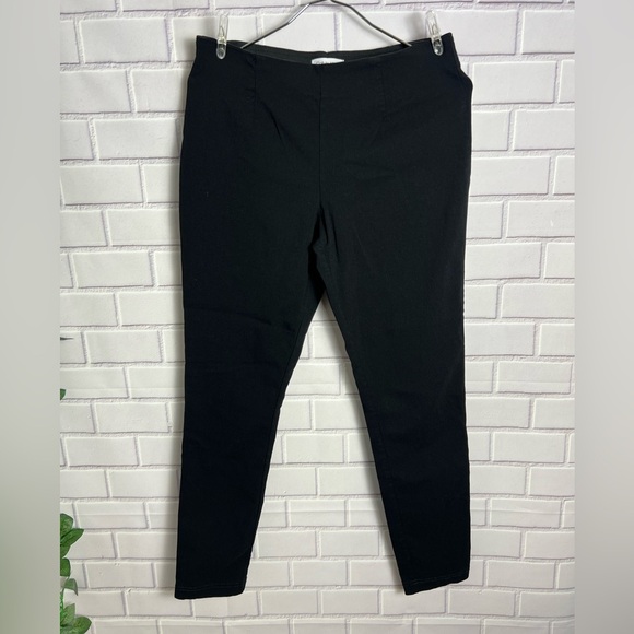 CALVIN KLEIN woman Black High-Waisted stretch Pants/size 8 - Picture 2 of 7